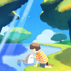 This is a pixiv picture whose title is はらっぱ.