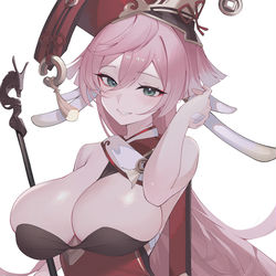 This is a pixiv picture whose title is 煙緋.