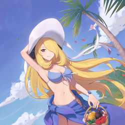This is a pixiv picture whose title is シロナ🏝️ロズレイド.