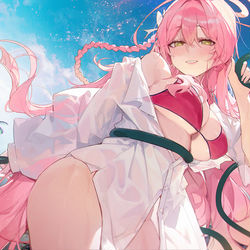 This is a pixiv picture whose title is 水着ハナコ.