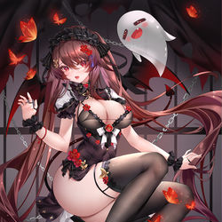 This is a pixiv picture whose title is 悪魔胡桃ちゃん.