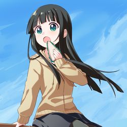 This is a pixiv picture whose title is 木幡真琴。.