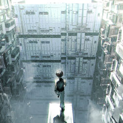 This is a pixiv picture whose title is 1歩先は奈落.