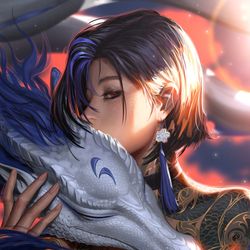 This is a pixiv picture whose title is 伊Yi.