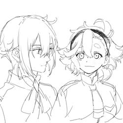 This is a pixiv picture whose title is 4スレ.