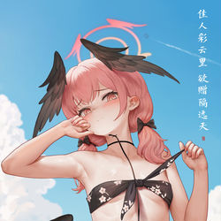 This is a pixiv picture whose title is 虾线的尽头.