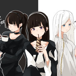 This is a pixiv picture whose title is 白黒つけないツムリちゃん.