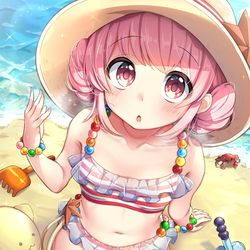 This is a pixiv picture whose title is 水着かおす先生.