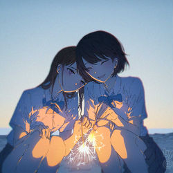 This is a pixiv picture whose title is 線香花火.