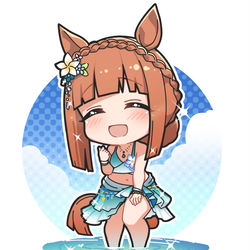 This is a pixiv picture whose title is サイレンススズカ.
