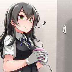 This is a pixiv picture whose title is はぷにんぐこれくしょん：親潮編.