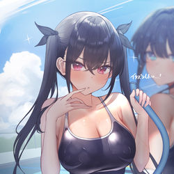 This is a pixiv picture whose title is ㉑「運動部の姉妹に好かれすぎる」.