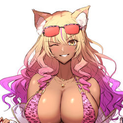 This is a pixiv picture whose title is 水着鈴鹿御前落書き.