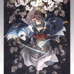 This is a pixiv picture whose title is 月光桜.