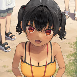 This is a pixiv picture whose title is ガキ巨乳㊶.
