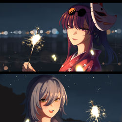This is a pixiv picture whose title is Summer Date.