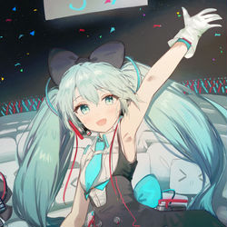 This is a pixiv picture whose title is ミク.