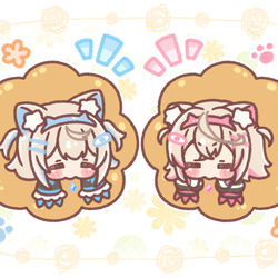 This is a pixiv picture whose title is Pon de FuwaMoco🍩.