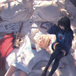 This is a pixiv picture whose title is 睡颜.