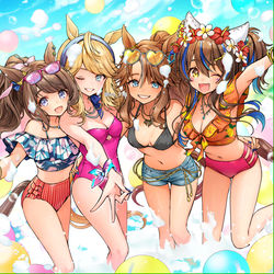 This is a pixiv picture whose title is ギャルin泡パーティー.