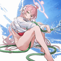 This is a pixiv picture whose title is 水花.