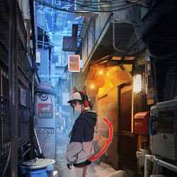 This is a pixiv picture whose title is 🐕.