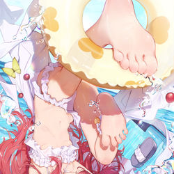 This is a pixiv picture whose title is 水桃.