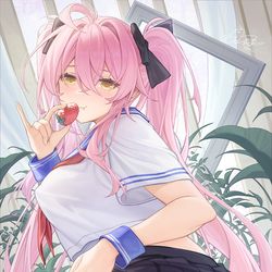 This is a pixiv picture whose title is JK春雪.