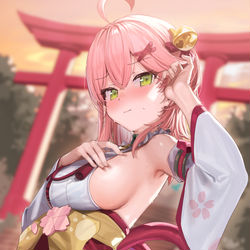 This is a pixiv picture whose title is さくらみこ.