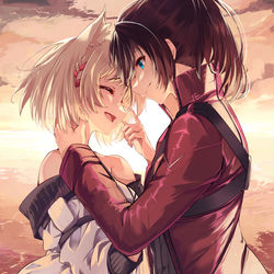 This is a pixiv picture whose title is 「いつか必ず」.