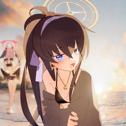 This is a pixiv picture whose title is 水着ウイ.