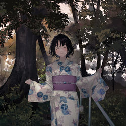 This is a pixiv picture whose title is 待合.