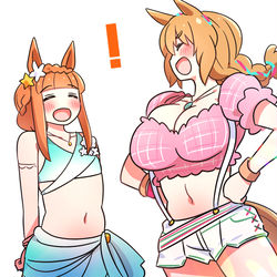 This is a pixiv picture whose title is スズカとタイキ.