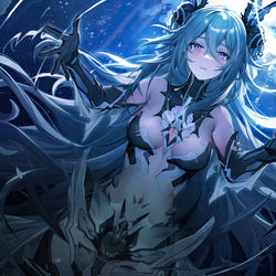 This is a pixiv picture whose title is Lamia CG.
