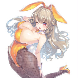 This is a pixiv picture whose title is 木漏日わんこ(Vtuber)さんバニー.