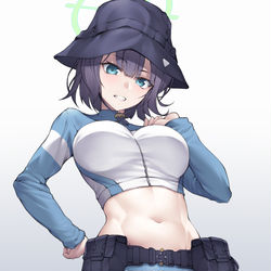 This is a pixiv picture whose title is 【ブルーアーカイブ】サキ.