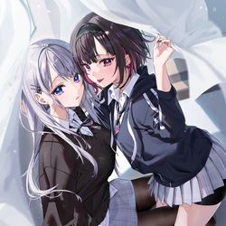 This is a pixiv picture whose title is 志乃と恋.
