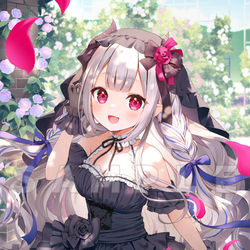 This is a pixiv picture whose title is 🌹👗.