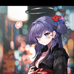 This is a pixiv picture whose title is yuuka.