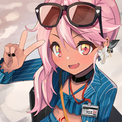 This is a pixiv picture whose title is 水着クロちゃん.