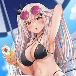 This is a pixiv picture whose title is 「…いつまで惚けてんのよ」.