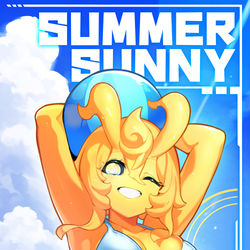 This is a pixiv picture whose title is 夏晴天.