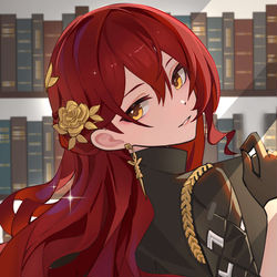 This is a pixiv picture whose title is day33 姬子图书馆.