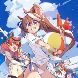 This is a pixiv picture whose title is サマーバケーションとテイオー.
