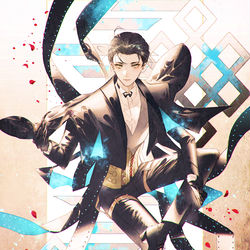 This is a pixiv picture whose title is ホームズ.