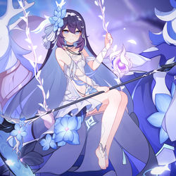This is a pixiv picture whose title is 希儿-死生之律者.