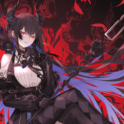This is a pixiv picture whose title is 音の魔人.