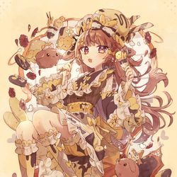 This is a pixiv picture whose title is 🍫×🍌.