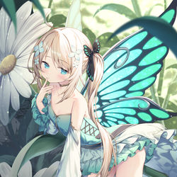 This is a pixiv picture whose title is 妖精.