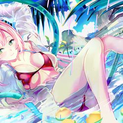 This is a pixiv picture whose title is 水着ハナコ.